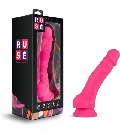 Vibrators Ruse 7.5 Inch Silicone Dildo- Thick- Girthy- Suction Cup- Strap On Harness Compatible- Sex Toy for Women - CT12N17T...