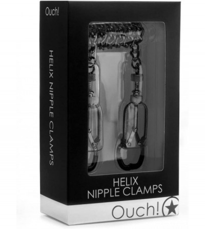 Nipple Toys Helix Nipple Clamps - Black - CR11NACMPF9 $35.54