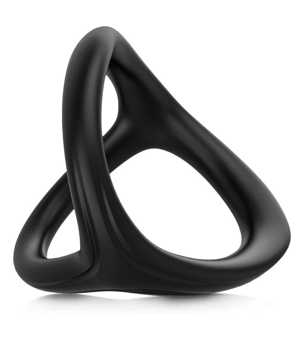Penis Rings Silicone Penis Ring- 3 in 1 Ultra Soft Cock Ring for Erection Enhancing Sex Toy for Men Couple - C5194A5AN0Q $22.42