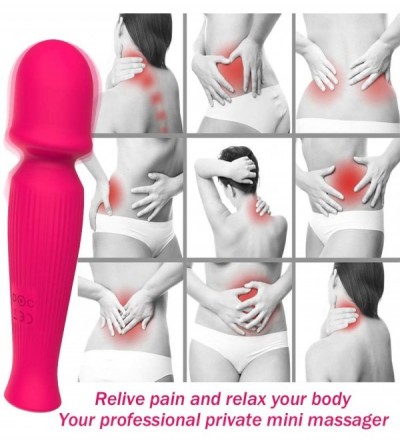 Vibrators Wand Vibrator with 10 Vibration Patterns for Woman- Personal Massage Vibrator Powerful Handheld Cordless Portable U...