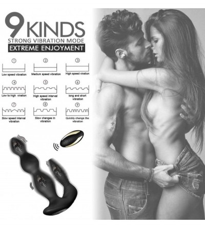 Anal Sex Toys Male Vibrating Prostate Massager with 3 Powerful Motors 9 Vibration Modes for Wireless Remote Anal Play- Unisex...