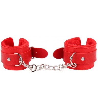 Restraints 7/10 Pcs Handcuff Adjustable Leather Handcuffs Set with Comfortable Wrist and Ankle Cuffs Fits Women and Men - CL1...