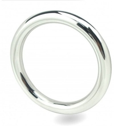 Penis Rings Stainless Penis Cock Rings Metal Ring for Male (L ID50mm) - C812MXX6JXF $22.22