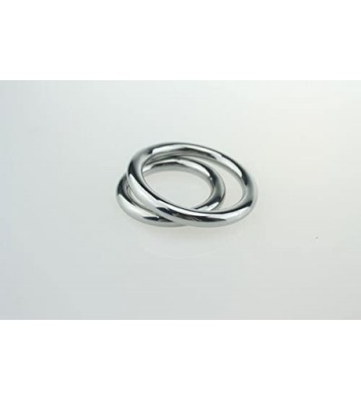 Penis Rings Stainless Penis Cock Rings Metal Ring for Male (L ID50mm) - C812MXX6JXF $22.22