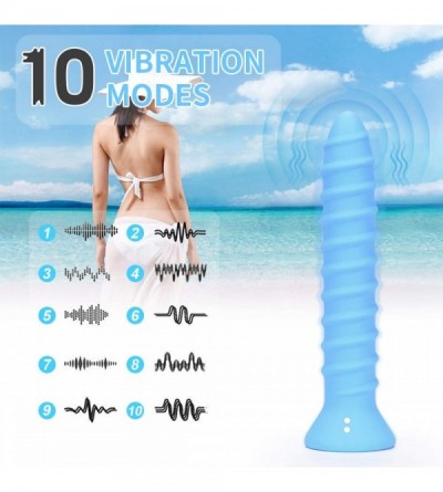 Vibrators G Spot Vibrator for Vagina Stimulation- Ultra Soft Bendable Rechargeable Dildo Vibrator with 10 Vibration Patterns-...