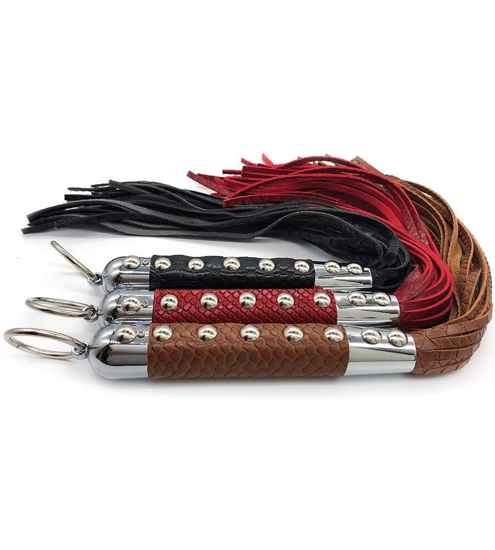 Paddles, Whips & Ticklers 1 pc Top-Grade Heavy Flogger Whip Leather Whips Bondage Sex Toy for Couple Sexy Whip Flirting Coupl...
