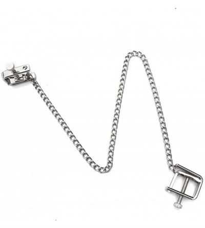 Nipple Toys Sexy Nipple Clamp Breast Clip BDSM Flirting Bondage Kit for Couples - With Chain - CW185D80CNQ $23.05