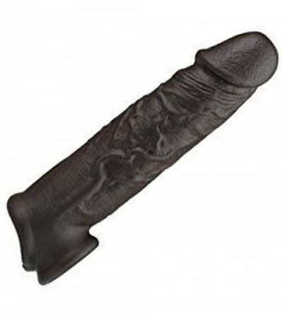 Pumps & Enlargers Thick Girth Enhancer Enlarger Ring Extension Sleeve Toy 9.7 inch for Male Black Color The Best Pênåˆís Slee...