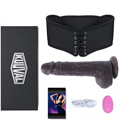 Dildos Vibrating Strap-On Dildo Wearable Sex Harness with Realistic Silicone Dildo Rechargeable Wireless Remote Control for P...