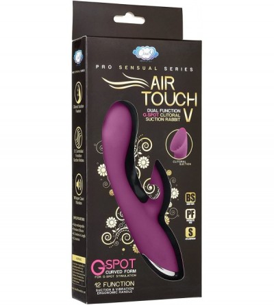 Vibrators Pro Sensual Air Touch V G Spot Dual Function Clitoral Suction Rabbit- 1 Ounce - CV1808NZ2CW $110.22