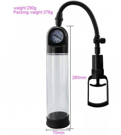 Pumps & Enlargers Pênnis Pumps for Men Ed- Men Manual Vacuum Pump with T Grip Handle- Easy to Control and Get Power - CM19CDG...