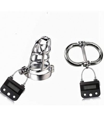 Restraints electroníc Lock Handcuff Ankle Collar Bírd Cage Devíce Handheld Massager restraínt - Electric Lock White - CN18RXM...