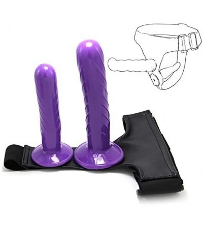 Dildos Unisex Strap On Dildo Strap-On Harness Kit with 2 Dildos (Purple) - Purple - CD19337ZYA0 $31.16