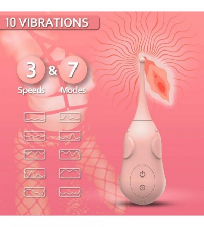 Vibrators Female Clit Toy Rechargeable with Soft Heads for Women Pleasure Play- Small Personal Massager High Frequency Clitor...