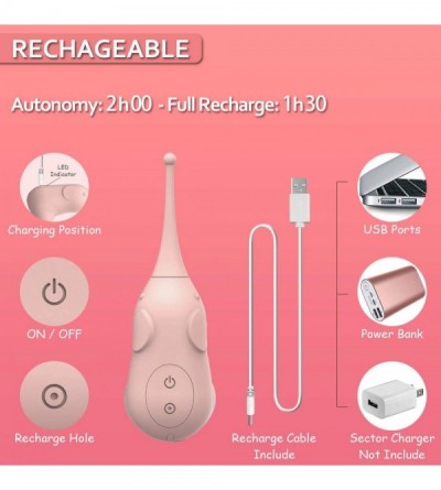 Vibrators Female Clit Toy Rechargeable with Soft Heads for Women Pleasure Play- Small Personal Massager High Frequency Clitor...