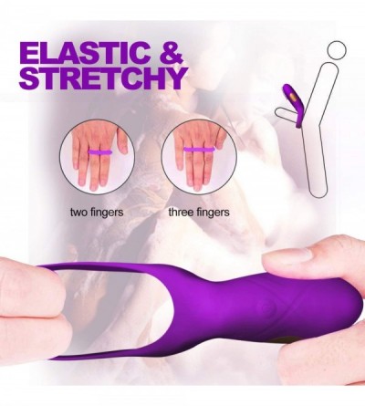 Penis Rings Cock Ring Vibrating Penis Ring Waterproof Rechargeable Couple Vibrator with 12-Speed Vibrations- Full Silicone Po...