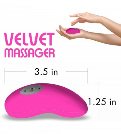 Catheters & Sounds Velvet Palm Vibrating Massager- Neon Pink - Neon Pink - CQ12NA6U16T $17.70