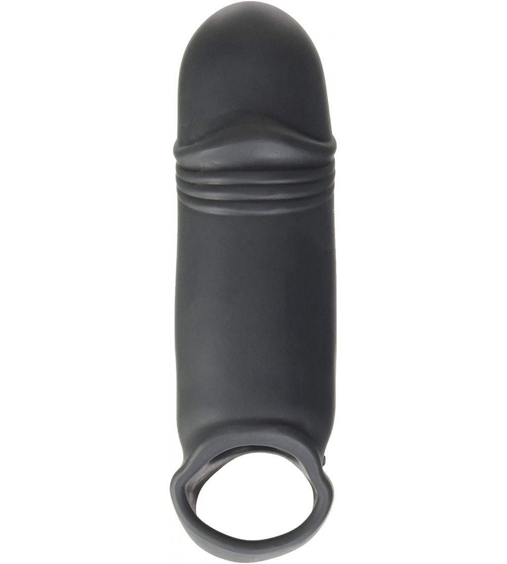 Novelties No.35 Stretchy Thick Penis Extension- Grey - Grey - CX12MXWGMFP $43.68