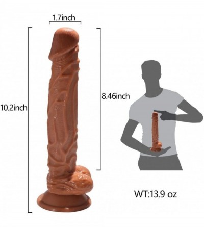 Dildos 10 Inch Realistic Penis Dildo with Suction Cup for Hands-Free Play Dong with Balls Fake Penis Adult Sex Toys for Femal...