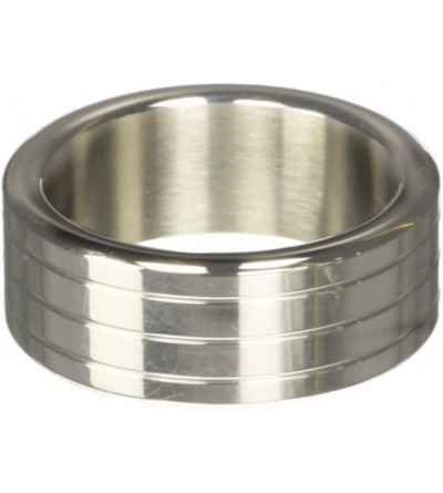 Penis Rings Metal C-ring- Stainless Steel With Grooves- Includes Bag- 2.0- Wide - CH114ZIW61V $60.89