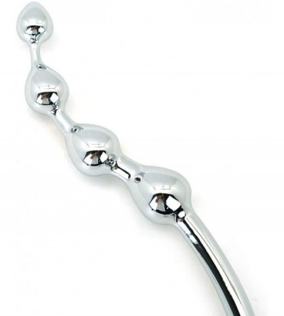 Anal Sex Toys Metal Anal Beads Plug Silver Stainless Steel Anal Dildo Wand Hook Butt Plug Anus Stimulation - CI12DURFFR9 $69.29