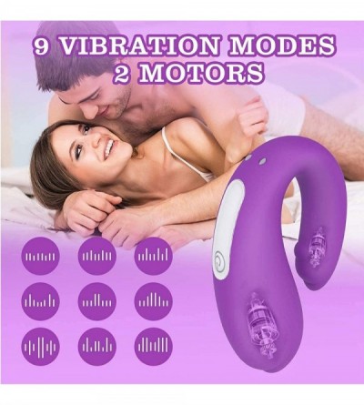 Vibrators Waterproof G Spot Vibrator with Quiet Dual Motors 9 Vibrations- Clitoris Stimulator Couples Vibrator Toy with Magne...