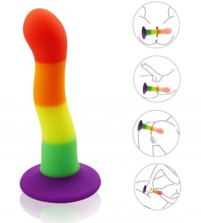Anal Sex Toys Realistic Dildos with Strong Suction Cup- Liquid Silicone Waterproof Flexible Penis- Vaginal Masturbation- G Sp...