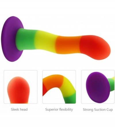 Anal Sex Toys Realistic Dildos with Strong Suction Cup- Liquid Silicone Waterproof Flexible Penis- Vaginal Masturbation- G Sp...
