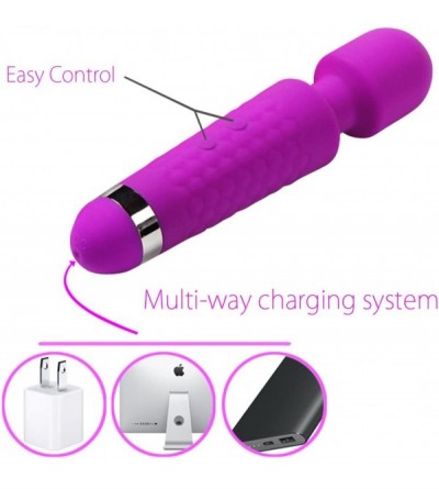Vibrators Waterproof - Powerful - Cordless Vibrating Mini Wand Massager - For Muscle Aches & Sports Recovery - Multi speed - ...