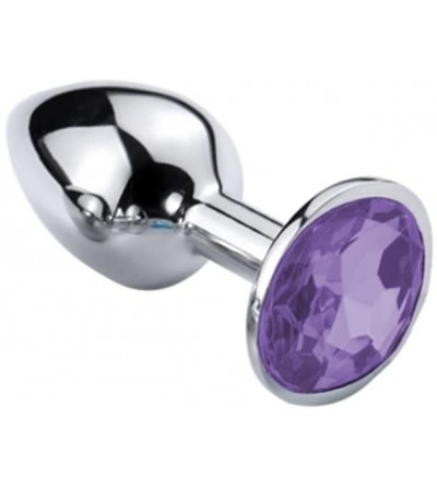 Anal Sex Toys Butt Plug- Light Purple Jewelry Anal Plug Anal Trainer Toys Personal Massager for Unisex Masturbation - Purple ...