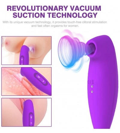 Vibrators 2 in 1 High Frequency & Clitoral Sucking G spot Vibrator for Clit Nipple Stimulation- Powerful Clitoris Stimulator ...