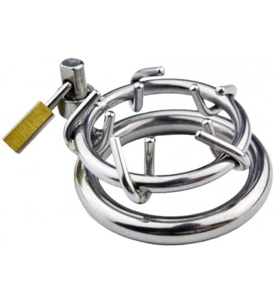 Chastity Devices Stainless Steel Cock Restraint Penile Bondage Ring Male Chastity Device Sturdy Penile Lock Flirt Ǎdult Game ...