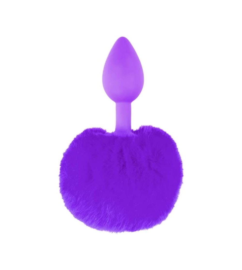 Vibrators Neon Bunny Tail- Purple- 1.5 Lb - Purple - CD18DIUEUWG $26.44