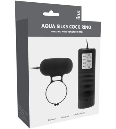 Penis Rings Holdings Linxs Aqua Silks Waterproof Cock Ring- Black - CQ111PHACPL $20.42