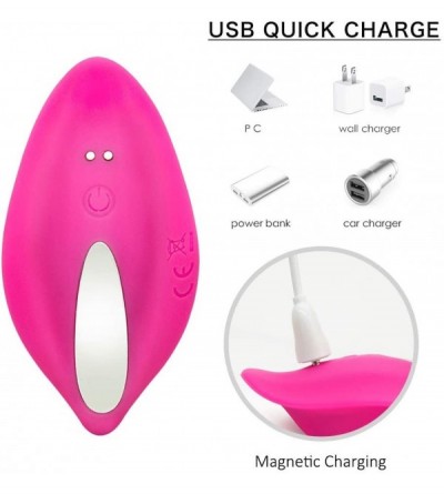 Vibrators Wearable Sexy Panties Vibrator with Wireless Remote Control-9 Frequency Vibration Mode Medical Silicone Waterproof ...