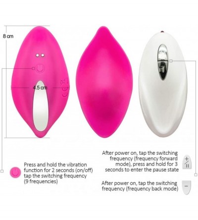 Vibrators Wearable Sexy Panties Vibrator with Wireless Remote Control-9 Frequency Vibration Mode Medical Silicone Waterproof ...