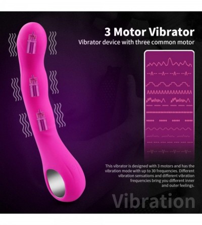 Vibrators Vibrator for Women G Spot 3 Motors Vibration Dildos Adults Sex Toys Powerful for Women Men Couples USB Rechargeable...