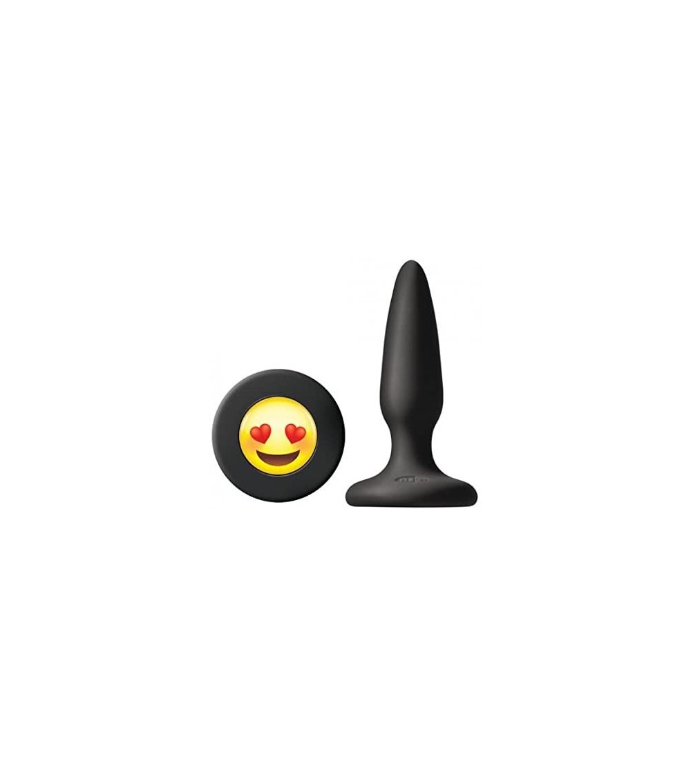 Anal Sex Toys Mojis ILY Mini Butt Plug with Emoji Face Black - C818D2WD5C4 $7.60