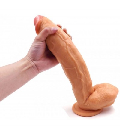 Dildos 12 Inch Realistic Dildo- Body-Safe Material Lifelike Huge Penis with Strong Suction Cup for Hands-Free Play- Flexible ...
