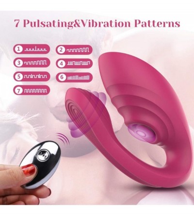 Vibrators Couple Vibrator for Clitoral & G-Spot Stimulation with 7 Pulsating & Vibration Patterns- Wireless Remote Control Re...