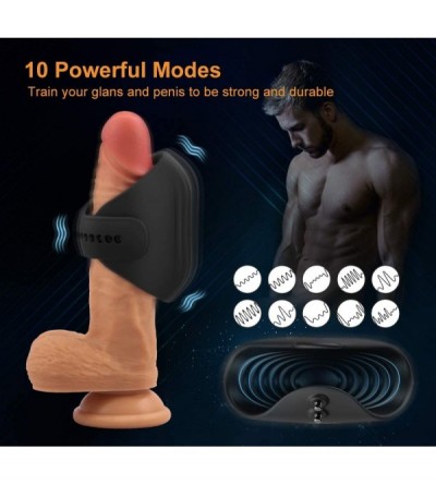 Male Masturbators Hands-Free Male Masturbator Penis Training Vibrator - Sexual Endurance Prolonging Massager 10 Modes- Glans ...