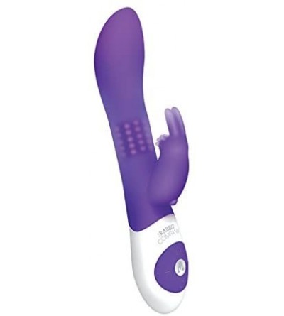 Vibrators The Beaded Rechargeable Silicone G-Spot Waterproof Vibe- Purple - Purple - CX11VEELPSJ $89.38