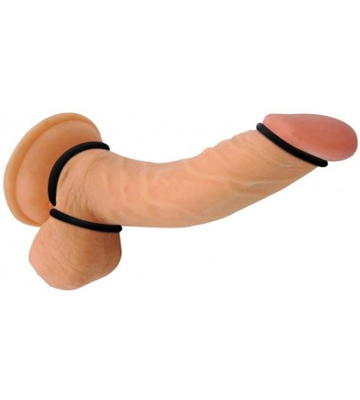 Penis Rings Cock Rings (Set Of 3) RockOut Sex Toys-Bigger Stronger Erections-Fuller Orgasms Prevent Premature Ejaculation-Med...