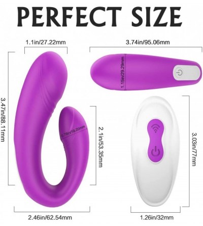 Vibrators Clitoral G-spot Couples Vibrator- Wireless Remote Anal Vagina Stimulator with 9 Powerful Vibrations- Rechargeable W...