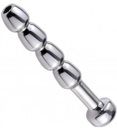 Catheters & Sounds Urethral Sounds- 4 PCS Set Stainless Steel Hollow Penis Plug Multi Beads Urethral Dilators for Advanced Us...