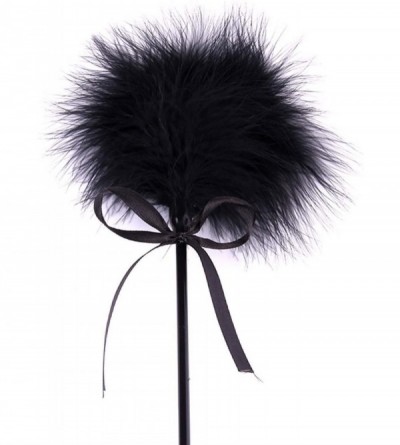 Paddles, Whips & Ticklers Feather Tickler and Leather Slapper Costume Accessory (Black) - Black - C712F2NMRE3 $8.12