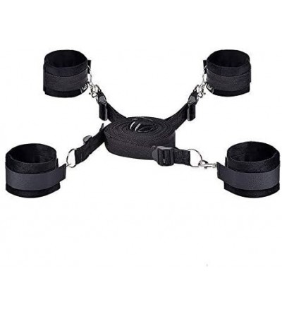 Restraints Couple Games Adjustable Handcuff Strap Set Kit with Durable Mattress Straps and Soft Ankle Wrist Cuffs - CF18UEEU7...