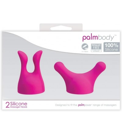 Vibrators BMS Palm Body Accessories Silicone Heads- Pink (30529) - CT11737BV4T $28.98