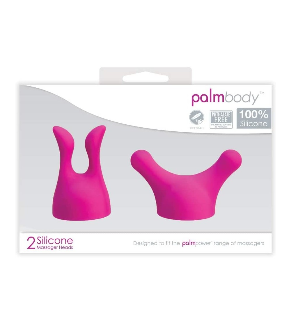 Vibrators BMS Palm Body Accessories Silicone Heads- Pink (30529) - CT11737BV4T $13.71