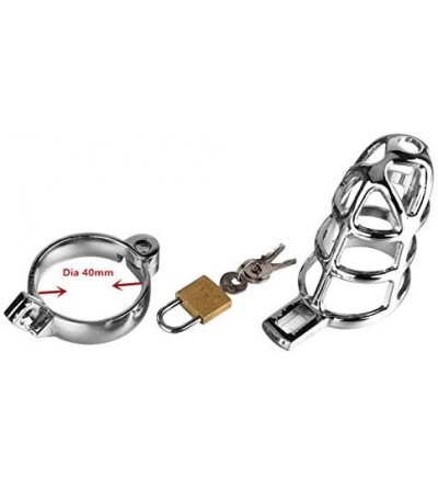 Restraints electroníc Lock Handcuff Ankle Collar Bírd Cage Devíce Handheld Massager restraínt - Cage Dia 40mm Ring - CP18RWMN...